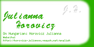 julianna horovicz business card